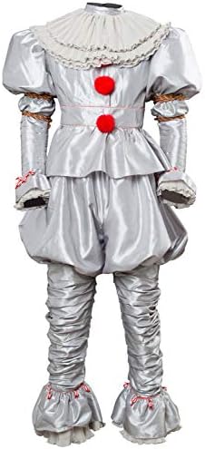 Mesodyn Adult Kids Cosplay Costume Halloween Deluxe Clown Outfit