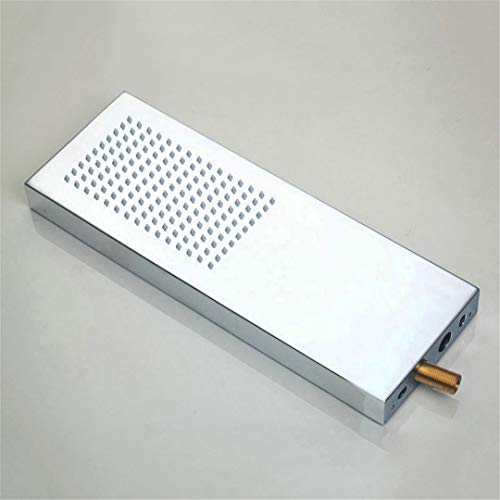 Bestyunyu Luxury Solid Brass Chrome Polish Rainfall Shower Head Bathroom Shower Faucet