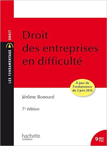 Amazon Fr Droit Des Entreprises En Difficulte 7eme Edition Bonnard Jerome Livres