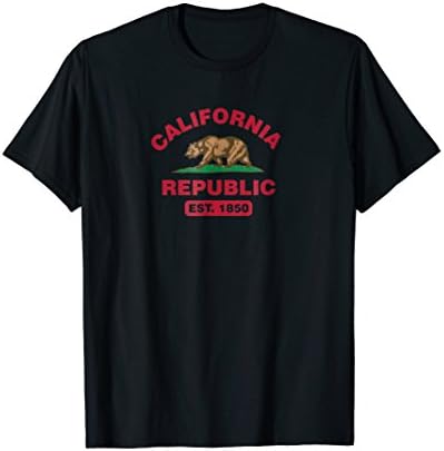 California Republic T-Shirt for Women, Men, Boys and Girls.