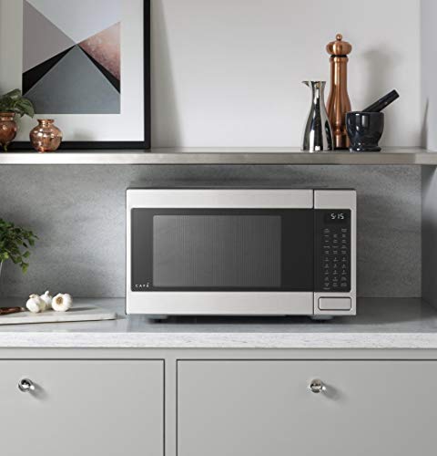 Cafe CEB515P2NSS Matte Collection Countertop Microwave Oven with 1.5 cu. ft. Capacity, Convection, 1000 Watts, 10 Power Levels, in Stainless Steel - Thumbnail 3