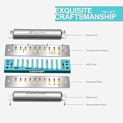 East top Harmonica, Advanced Blues Harmonica Key of