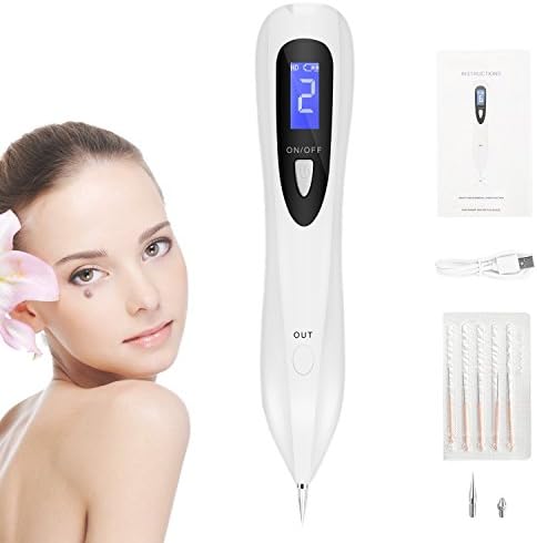 Portable Mole Remover, Eholily Dot Freckle Acne Removal LCD Pen, Home Use Laser Freckle Warts Dot Dark Spot Tattoo Eraser