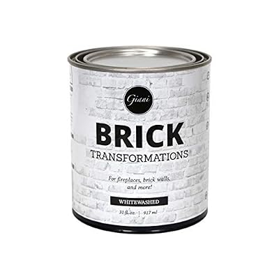 Giani Brick Transformations Whitewash Paint for Brick Walls and Fireplaces