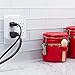 GE Pro 6-Outlet Extender Surge Protector, Wall Tap Adapter, Charging Station, Automatic Shutdown, 3-Prong, 1020 Joules, UL Listed, White, 36727