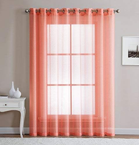 Amazon Com Linenzone Grommet Semi Sheer 1 Extra Wide Patio