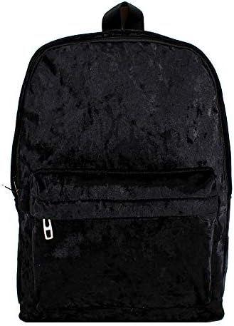 Goodbag Fashion Velet School Backpack Lightweight Student Bookbag Casual Travel Rucksack Shoulder Bag