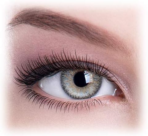 NewTech1 - Eyes Multi-Color Contact Lenses Eyes Cute Colored Charm and Attractive Blends Cosmetic Makeup Eye Shadow - Grey Attraction