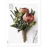 Celebration Boutonniere USPS Forever Stamps Sheet of 20 - New Stamp Issued 2017 (Pack of 5 Sheets)