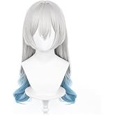 ZGNGLIZ Anime Cosplay for Game Honkai Star Rail Firefly Cosplay Wig Long Purple Red Hair for Girls and Women with Free Cap