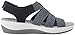 Clarks Women's Arla Shaylie Platform, Navy/White Heathered Elastic, 8 Medium US