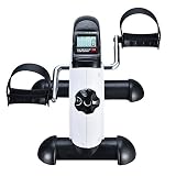 EXEFIT Mni Exercise Bike Pedal Exerciser Stationary Peddler with Digital LCD Mon