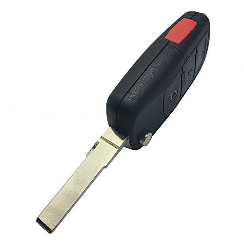 image for Horande New 4 Buttons Replacement Flip Remote Entry Key Fob Case For V