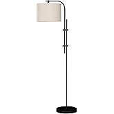 Signature Design by Ashley Baronvale 60" Modern Metal Adjustable Floor Lamp, Black