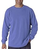 Comfort Colors Ringspun Garment-Dyed Long-Sleeve T-Shirt (C6014)- FLO BLUE, L