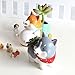 Planti Goodies Cute Animal Shaped Pot Adorable Dog Planter Cartoon Succulent Flower Pot Home Decoration Pot with Drainage (Husky Dog, Style C)
