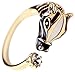 RoseSummer Personalized Punk Animal Finger Ring Horse Opening Rings Exaggerated Jewelry