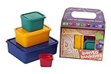 Laptop Lunches Bento-ware Bento Buddies, 4 BPA-free Lunchbox Containers with Leak-proof Lids, Primary (B650w-primary)