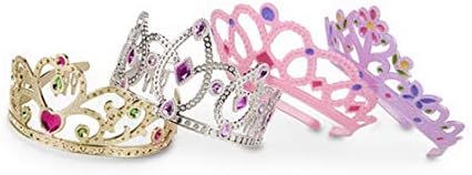 Salut Maman - Dress-Up Crowns / Tiaras / Crowns in Glamour Style for Little Princesses - 4 Pieces - Multicoloured