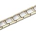 Willis Judd Womens Two Tone Titanium Magnetic Bracelet with Link Removal Tool, 7.5