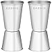 Barmix Double Jigger Measure Shot, Stainless Steel (Set of 2 Jiggers)
