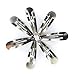 ALL in ONE 50pcs Metal Silver Tear Drop Snap Hair Clips/Barrettes 50mm
