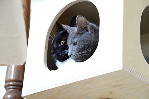 Armarkat 89 inch Premium Solid Wood Cat Tree Tower