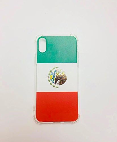 2018 Football World cup Mexico Flag - for Iphone 6 Plus- Clear Case Soft TPU Rubber Silicone Bumper Snap- Custom Shipped from USA- (Mexico)