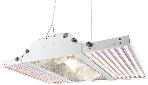 DuroLux DLECD500H 315W CDM + 185W Double Sides LED W55/VG Total 500W Grow Lights with 3100K Bulb and Horizontal Set up