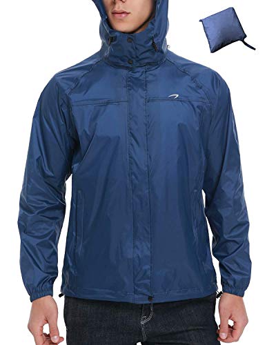 men's lightweight packable waterproof jacket