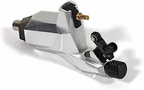 Newest Pro Rotary Tattoo Machine Gun Motor With Box For RCA Cord Kit Silver HOP
