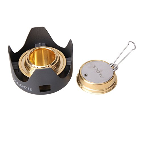 Adarl Outdoor Picnic Stove Mini ultralight Spirit Incinerator Alcohol Stove Camping Shop Camping Stove Portable Folding - Thumbnail 3