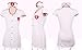 M_Eshop Women's Naughty Uniform Sexy Nurse Costume Lingerie (S) White