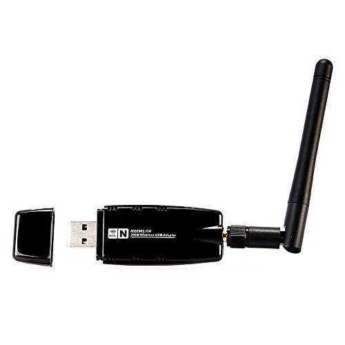 BOGZON USB WIFI Adapter- 802.11N Wireless Internet Dongle For PC/Mac , Including 300M Outer Demountable Sma 2dBi Antenna, Black