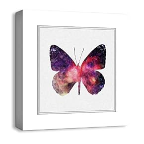 Canvas Wall Art Colorful Butterflies Photo...