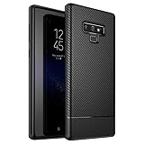 Galaxy Note 9 Case, Carbon Fiber Design TPU Ultra Thin Flexible Cover Shock Absorption Scratch Proof Anti-Slip Protective Case Cover for Samsung Galaxy Note 9