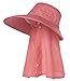 Jemis Women's UPF+50 Sunhat Bucket Hat with Neck Cover and Mask