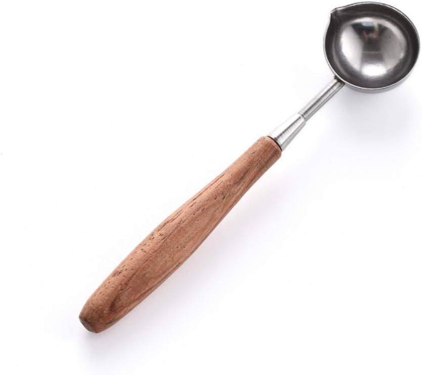 Vintage Wax Seal Stamp, Retro Fancy Copper Sealing Wax Stamp with Wooden Handle by Taylor Kelsen (A)