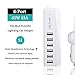 Car Charger, Jelly Comb 65W/13A 6 Ports Rapid USB Multi-Port Car Charger with Smart Identification for Mobile Phones, Tablets and Other USB Devices, UL Certified - White