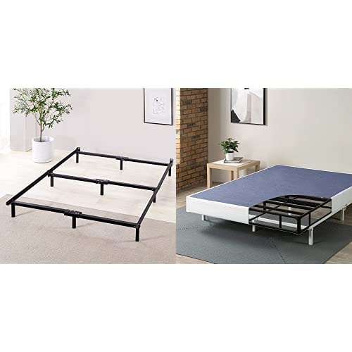 ZINUS Compack 7 Inch Metal Bed Frame & 7 Inch Metal Smart Box Spring Set, Quick Assembly, Queen Image ZINUS Compack 7 Inch Metal Bed Frame & 7 Inch Metal Smart Box Spring Set, Quick Assembly, Queen Image