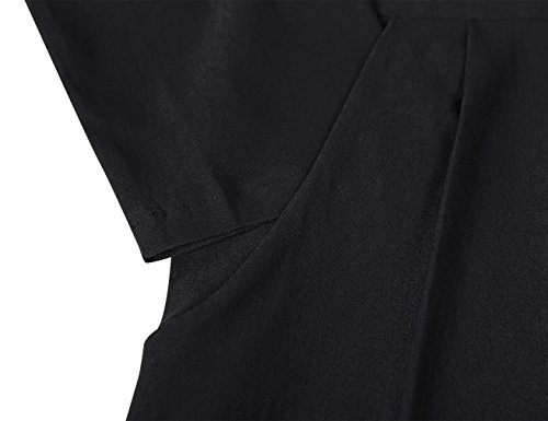 MUXXN Women's 1950s Classic Vintage Tie Neck Formal Cocktail Dress with Pocket - Image 4