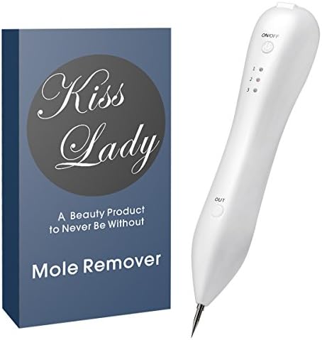 KissLady Mole Remover Mole Removal Pen Mole Eraser Plasma Skin Tag Mole Remover Tattoo Dark Freckle Age Spot Warts Removal Pen safe Professional and Home Use Beauty Skin Machine, Portable USB charging