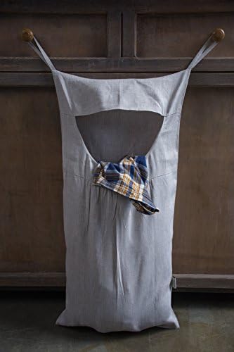 Eco Linen Natural Door-Hanging Laundry Hamper Bag