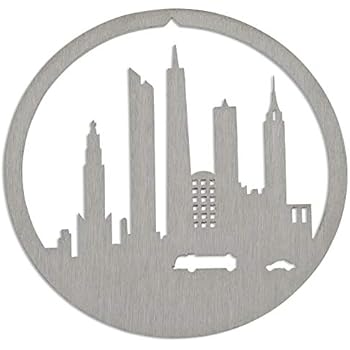 Valerie Atkisson One World Trade Center Downtown New York City Christmas Ornament, Brushed Steel