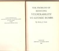 The problem of reducing vulnerability to atomic bombs, B0007E5S8S Book Cover