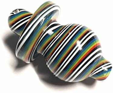 Andey Twist Flower Glass Hover Cap Double Hole on Top