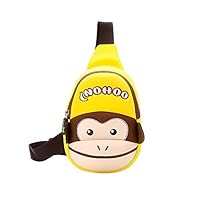 NOHOO monkey backpack 3d Cartoon sling bag kids Crossbody Shoulder Bag for Kindergarten Toddler 2-7 Years...