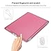 Besdata Ultra Slim Lightweight Smart Stand Cover Auto Wake/Sleep Function & Translucent Back Case for Apple iPad 2 / iPad 3 / iPad 4 Bundle with Screen Protector, Cleaning Cloth & Stylus (Pink)