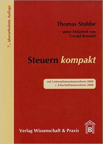 Steuern Kompakt Amazon De Stobbe Thomas Brunold Gerald Bucher