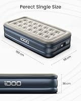 iDOO Single Air Bed with Built-In Pump 188x99x38cm 249kg Max view 5